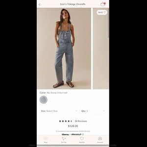 Vintage Levis Red Tab Overalls